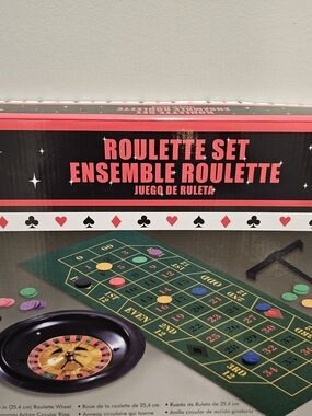 Table-top Casino Night Set - Roulette, Black Jack And Craps (BNIP)